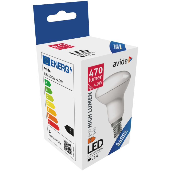 Avide LED žiarovka R50 4,9W E14