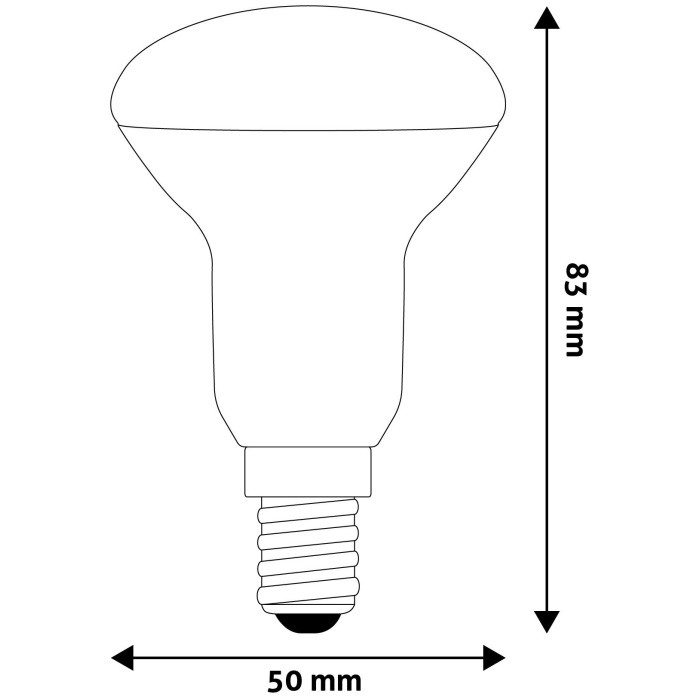 Avide LED žiarovka R50 4,9W E14